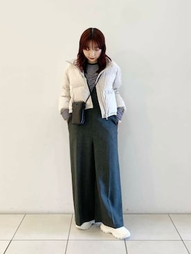 「URBAN RESEARCH（アーバンリサーチ）のアイテム（ダウンジャケット/コート）」を使った、shokoさん（レディース・157cm）の冬コーディネート