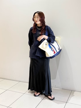 「URBAN RESEARCH（アーバンリサーチ）のキュプラバイアススカート（スカート）」を使った、shokoさん（レディース・157cm）の夏コーディネート