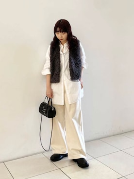 「デートコーデ」｜「アイテム（その他アウター）」を使った、shokoさん（レディース・157cm）の秋コーディネート