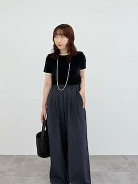「パイル」｜shokoさん（レディース・157cm）の夏コーディネート