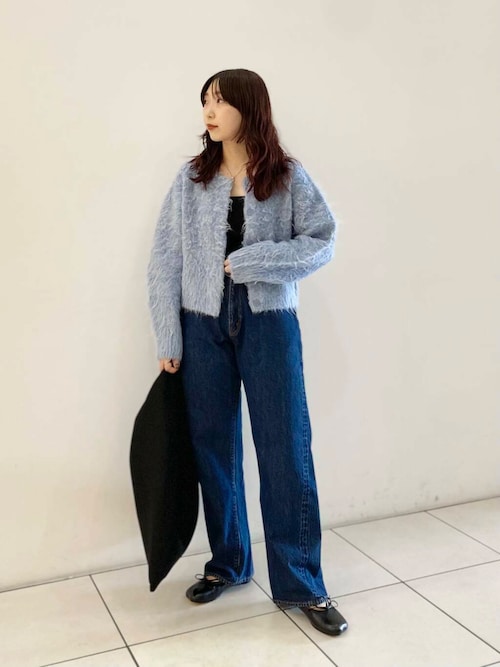 【新品未使用】urban research/ ニットカーディガン URBAN RESEARCH カーディガン カラーシャギーニットカーディガン