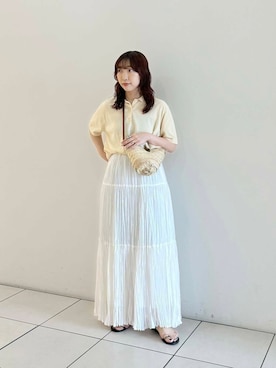 「URBANRESEARCH」｜「アイテム（アクセサリー）」を使った、shokoさん（レディース・157cm）の夏コーディネート