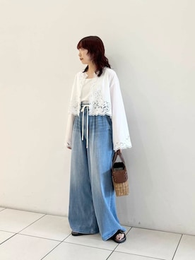 「SMELLY（スメリー）のアイテム（アクセサリー）」を使った、shokoさん（レディース・157cm）の夏コーディネート