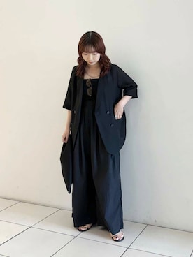 「URBAN RESEARCH（アーバンリサーチ）のアイテム（ジャケット/アウター）」を使った、shokoさん（レディース・157cm）の夏コーディネート