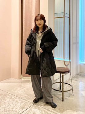 「URBAN RESEARCH（アーバンリサーチ）のアイテム（ダウンジャケット/コート）」を使った、shokoさん（レディース・157cm）の冬コーディネート