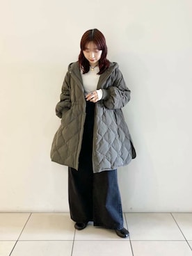 「URBAN RESEARCH（アーバンリサーチ）のアイテム（ダウンジャケット/コート）」を使った、shokoさん（レディース・157cm）の冬コーディネート