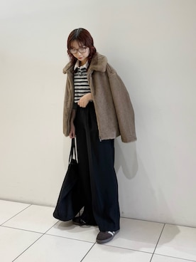 「アイテム（ジャケット/アウター）」を使った、shokoさん（レディース・157cm）の秋コーディネート