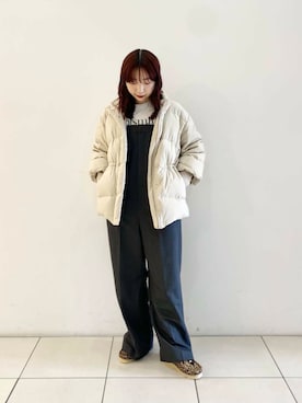 「URBAN RESEARCH（アーバンリサーチ）のアイテム（ダウンジャケット/コート）」を使った、shokoさん（レディース・157cm）の冬コーディネート