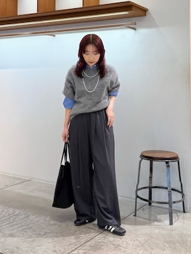 「URBAN RESEARCH（アーバンリサーチ）のアイテム（ニット/セーター）」を使った、shokoさん（レディース・157cm）の秋コーディネート