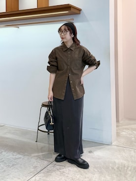 「アイテム（ヘアバンド）」を使った、shokoさん（レディース・157cm）の秋コーディネート