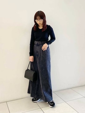 「Aラインスカート」｜shokoさん（レディース・157cm）の秋コーディネート