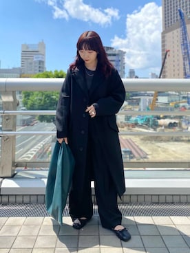 「アイテム（チェスターコート）」を使った、shokoさん（レディース・157cm）の秋コーディネート
