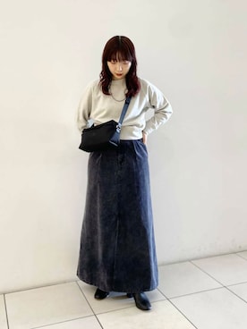 「Aラインスカート」｜shokoさん（レディース・157cm）の秋コーディネート