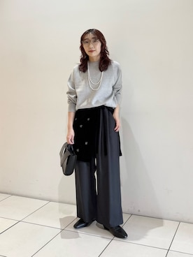 「アイテム（ローファー）」を使った、shokoさん（レディース・157cm）の秋コーディネート