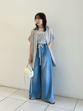 「アイテム（その他アウター）」を使った、shokoさん（レディース・157cm）の夏コーディネート