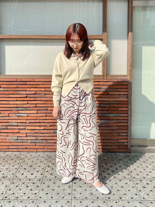 セール】『イージーケア』ドローイングアートプリントパンツ（その他