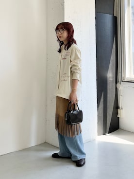 「アイテム（メガネ）」を使った、shokoさん（レディース・157cm）の秋コーディネート