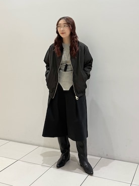 「URBAN RESEARCH（アーバンリサーチ）の『別注』Barbour / URBAN RESEARCH　SHORT JACKET（その他アウター、ブラウン系）」を使った、shokoさん（レディース・157cm）の秋コーディネート