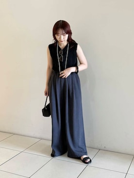 「アイテム（タンクトップ）」を使った、shokoさん（レディース・157cm）の夏コーディネート