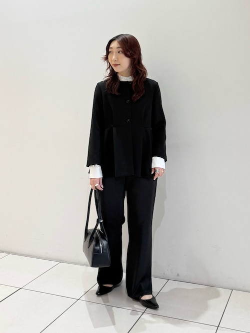 ノーカラーペプラムジャケット（ノーカラージャケット）｜URBAN