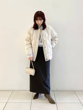 「URBAN RESEARCH（アーバンリサーチ）のアイテム（ダウンジャケット/コート）」を使った、shokoさん（レディース・157cm）の冬コーディネート