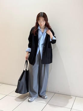 「アイテム（シャツ/ブラウス）」を使った、shokoさん（レディース・157cm）の秋コーディネート