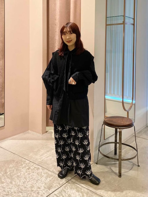 crinkle ベスト ジレ 「別注」crinkle crinkle×UR NEPAL KNIT