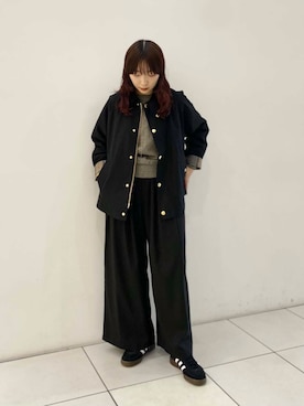 「バブアー」｜「アイテム（その他アウター）」を使った、shokoさん（レディース・157cm）の秋コーディネート