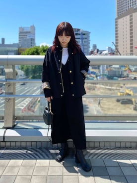 「バブアー」｜「アイテム（その他アウター）」を使った、shokoさん（レディース・157cm）の秋コーディネート