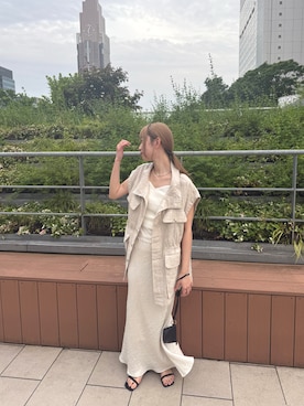 「アイテム（スカート）」を使った、TAKAZAWA_160cmさん（レディース・160cm）の夏コーディネート