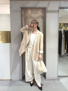 「SHENERY（シーナリー）のダブルストラップキャミソール（キャミソール）」を使った、TAKAZAWA_160cmさん（レディース・160cm）の秋コーディネート