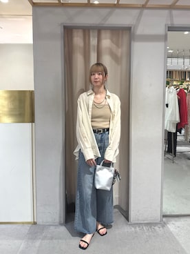 「アイテム（トップス）」を使った、TAKAZAWA_160cmさん（レディース・160cm）の夏コーディネート