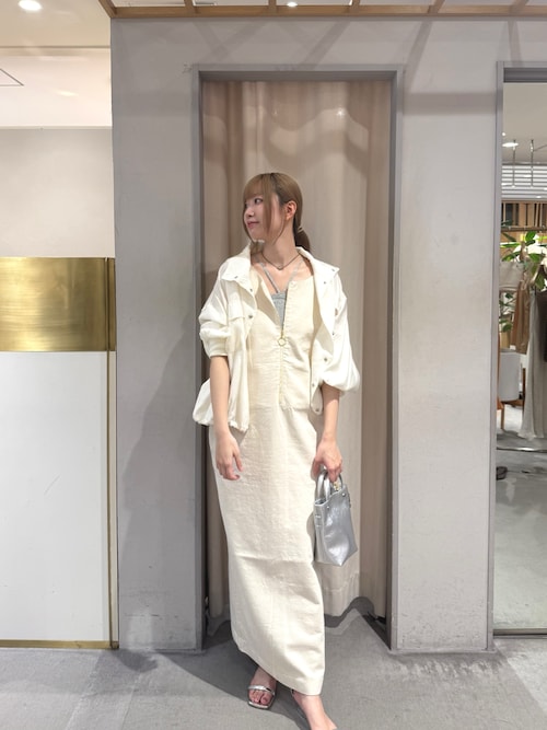 【美品】SHENERYシーナリー ワンピース 2way 白 ホワイト38 美品】SHENERYシーナリー ワンピース 2way 白 ホワイト38