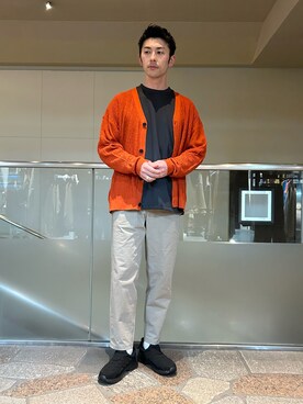 「JUNRED（ジュンレッド）のアイテム（カーディガン/ボレロ）」を使った、SiNさん（メンズ・177cm）の春コーディネート