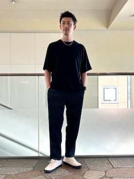 「JUNRED（ジュンレッド）のアイテム（Tシャツ/カットソー）」を使った、SiNさん（メンズ・177cm）の夏コーディネート