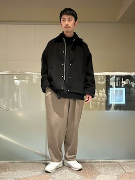 「JUNRED（ジュンレッド）のアイテム（ブルゾン）」を使った、SiNさん（メンズ・177cm）の冬コーディネート