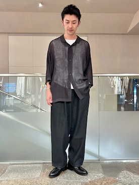 「JUNRED（ジュンレッド）のアイテム（タンクトップ）」を使った、SiNさん（メンズ・177cm）の夏コーディネート