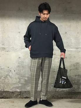 「JUNRED（ジュンレッド）のアイテム（パーカー）」を使った、SiNさん（メンズ・178cm）の秋コーディネート
