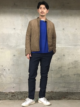 「JUNRED（ジュンレッド）のアイテム（その他アウター）」を使った、SiNさん（メンズ・178cm）の冬コーディネート