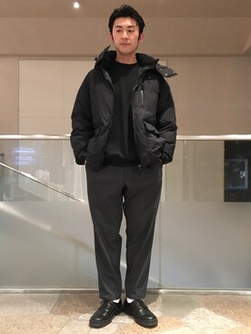「JUNRED（ジュンレッド）のアイテム（スウェット）」を使った、SiNさん（メンズ・178cm）の冬コーディネート
