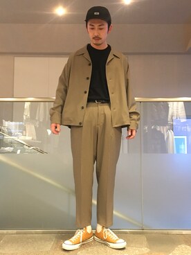 「JUNRED（ジュンレッド）のアイテム（キャップ）」を使った、SiNさん（メンズ・178cm）の冬コーディネート