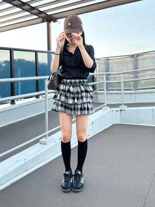 「adidas Originals（アディダスオリジナルス）の＜adidas Originals＞SAMBA OG/スニーカー（スニーカー）」を使った、kanon31vさん（キッズ・148cm）の秋コーディネート