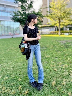 「Heather（ヘザー）のアイテム」を使った、kanon31vさん（キッズ・150cm）の春コーディネート