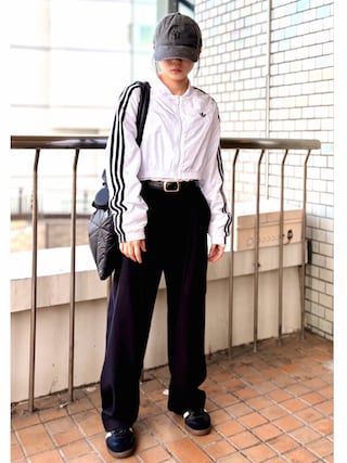 「CITEN(シテン)の<CITEN>CITEN パデッド トートバッグ(トートバッグ)」を使った、kanon31vさん(キッズ・153cm)の秋コーディネート