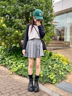 「アイテム（バッグ）」を使った、kanon31vさん（キッズ・148cm）の秋コーディネート