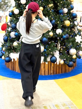 「アイテム（キャップ）」を使った、kanon31vさん（キッズ・148cm）の冬コーディネート