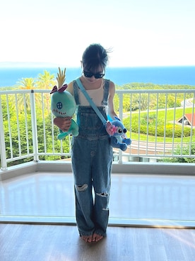 「アイテム（オールインワン・サロペット）」を使った、kanon31vさん（キッズ・145cm）の夏コーディネート