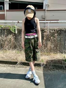 「アイテム（シューズ）」を使った、kanon31vさん（キッズ・145cm）の夏コーディネート