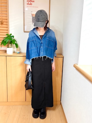 「BONLECILL（ボンルシール）の【接触冷感/抗菌防臭】カップ付きバックオープンキャミソール（アジャスター付き）（キャミソール）」を使った、kanon31vさん（キッズ・153cm）の秋コーディネート