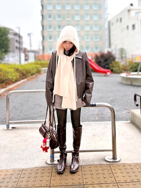 「GLOBAL WORK（グローバルワーク）のアイテム（トップス）」を使った、kanon31vさん（キッズ・148cm）の冬コーディネート